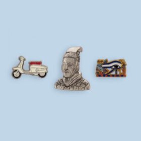 Custom shaped Pins and Badges