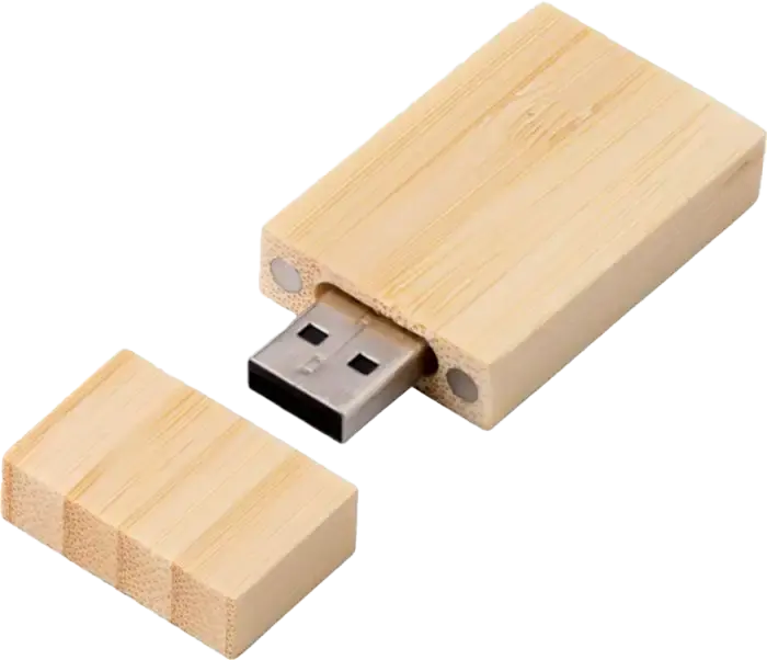 Chiavetta USB in legno