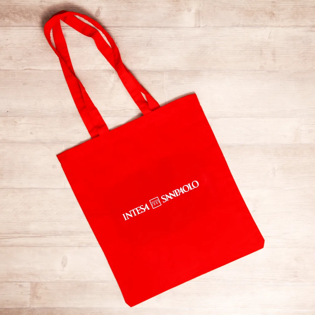 shopper Intesa San Paolo per fiere welcome kit