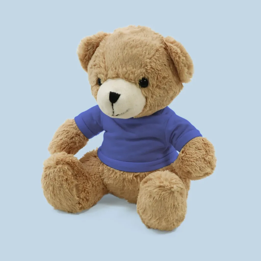 DAGO5000_Orsetto grande di peluche personalizzabile con tshirt blu